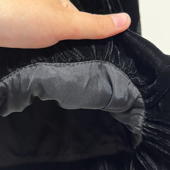 Cotuf INC Womens Velvet Bubble Mini Skirt Size S Black Whimsigoth Romantic Goth - Picture 5 of 8